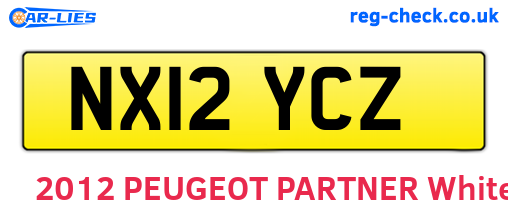 NX12YCZ are the vehicle registration plates.