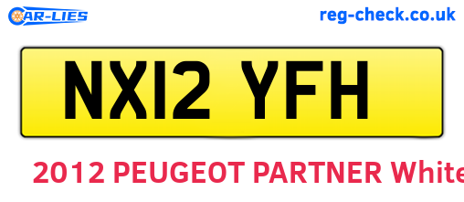 NX12YFH are the vehicle registration plates.