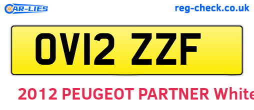 OV12ZZF are the vehicle registration plates.