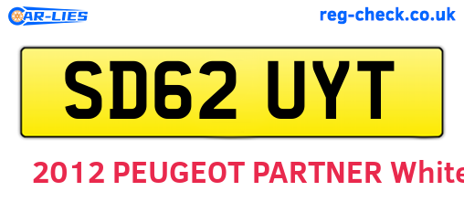 SD62UYT are the vehicle registration plates.