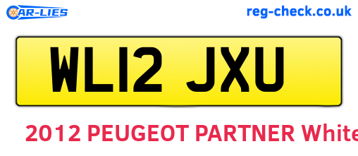 WL12JXU are the vehicle registration plates.