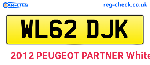 WL62DJK are the vehicle registration plates.