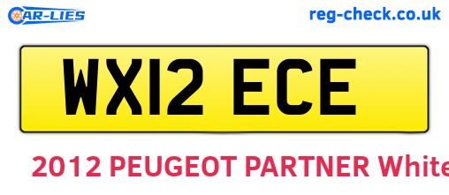WX12ECE are the vehicle registration plates.
