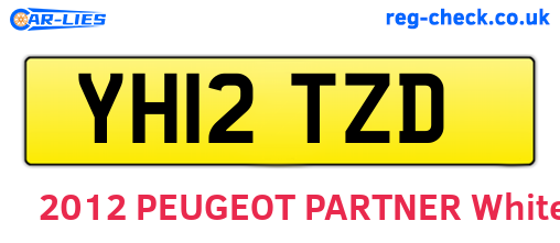 YH12TZD are the vehicle registration plates.
