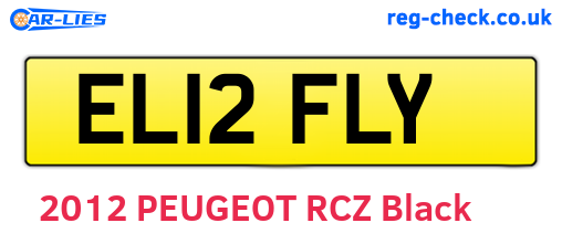 EL12FLY are the vehicle registration plates.