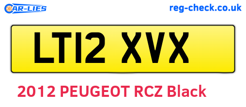 LT12XVX are the vehicle registration plates.