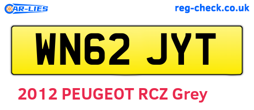 WN62JYT are the vehicle registration plates.