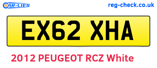 EX62XHA are the vehicle registration plates.