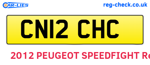 CN12CHC are the vehicle registration plates.