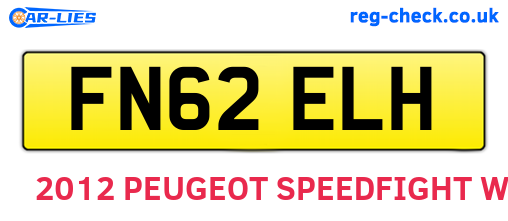 FN62ELH are the vehicle registration plates.