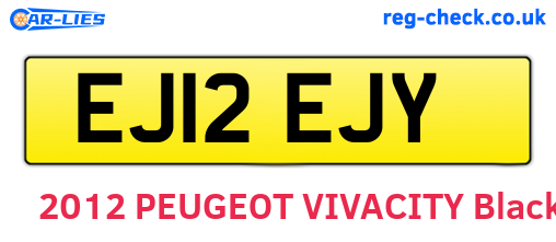 EJ12EJY are the vehicle registration plates.