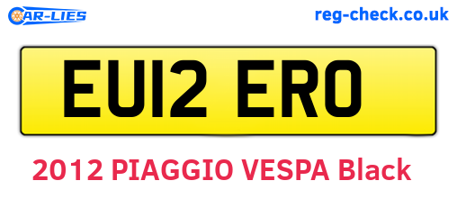 EU12ERO are the vehicle registration plates.