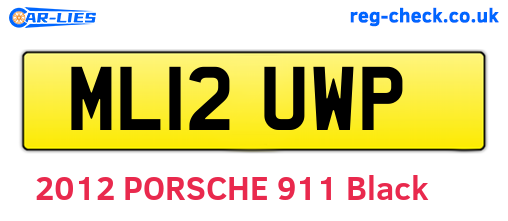 ML12UWP are the vehicle registration plates.