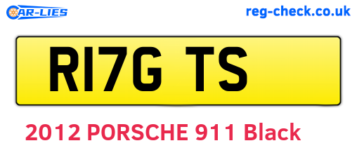 R17GTS are the vehicle registration plates.