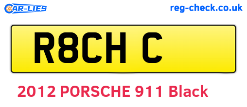 R8CHC are the vehicle registration plates.