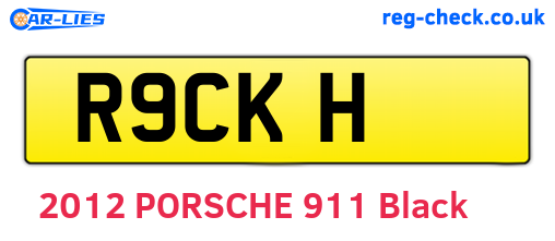 R9CKH are the vehicle registration plates.