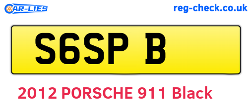 S6SPB are the vehicle registration plates.