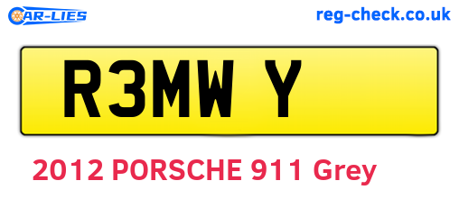 R3MWY are the vehicle registration plates.