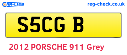 S5CGB are the vehicle registration plates.