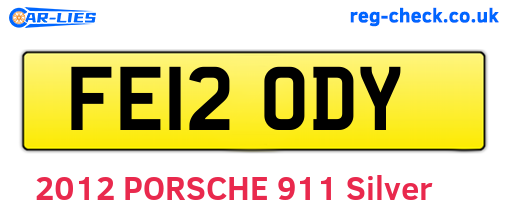 FE12ODY are the vehicle registration plates.