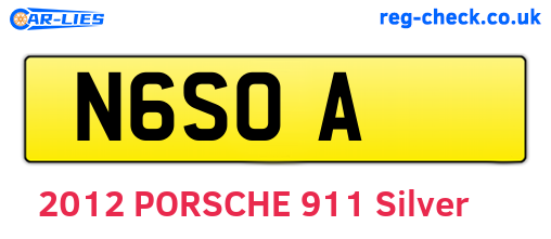 N6SOA are the vehicle registration plates.