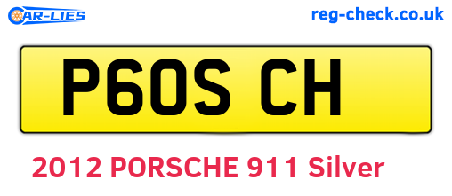 P60SCH are the vehicle registration plates.