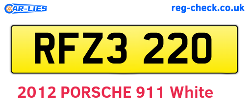RFZ3220 are the vehicle registration plates.
