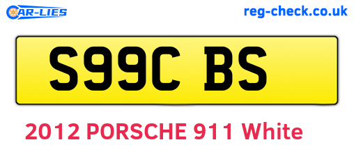 S99CBS are the vehicle registration plates.