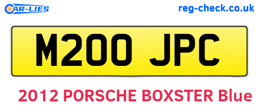 M200JPC are the vehicle registration plates.