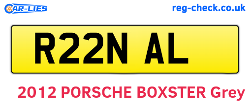 R22NAL are the vehicle registration plates.
