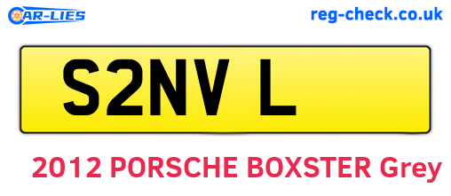 S2NVL are the vehicle registration plates.