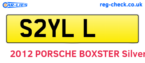 S2YLL are the vehicle registration plates.
