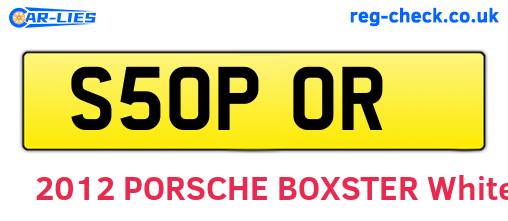 S50POR are the vehicle registration plates.