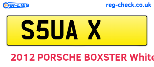 S5UAX are the vehicle registration plates.