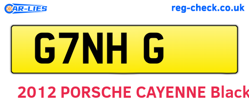 G7NHG are the vehicle registration plates.