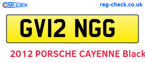 GV12NGG are the vehicle registration plates.
