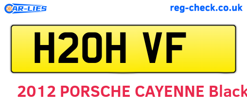 H20HVF are the vehicle registration plates.