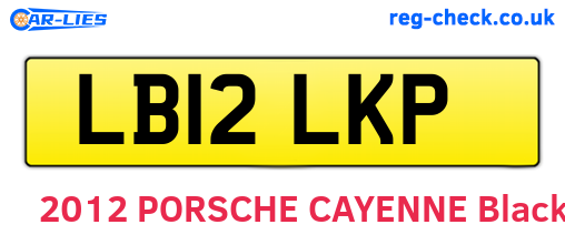 LB12LKP are the vehicle registration plates.