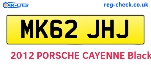 MK62JHJ are the vehicle registration plates.