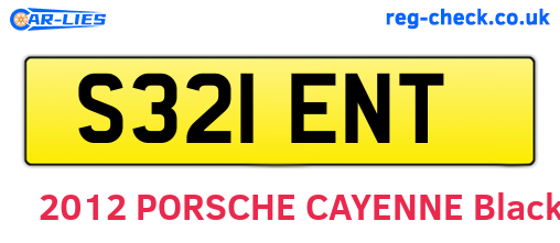 S321ENT are the vehicle registration plates.