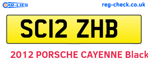 SC12ZHB are the vehicle registration plates.