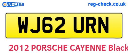 WJ62URN are the vehicle registration plates.