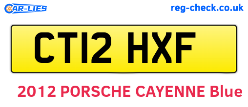 CT12HXF are the vehicle registration plates.