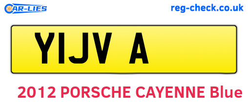 Y1JVA are the vehicle registration plates.