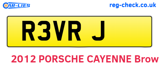 R3VRJ are the vehicle registration plates.