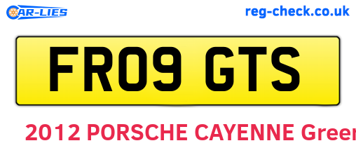 FR09GTS are the vehicle registration plates.