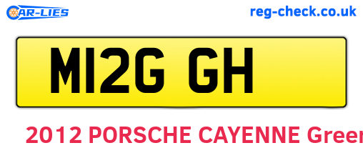 M12GGH are the vehicle registration plates.