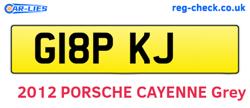 G18PKJ are the vehicle registration plates.