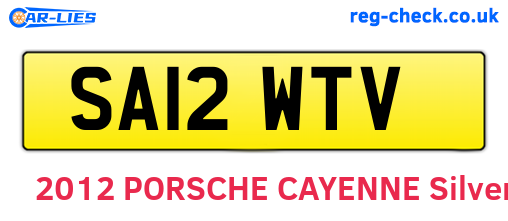 SA12WTV are the vehicle registration plates.