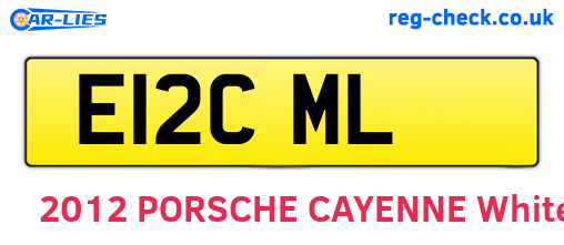 E12CML are the vehicle registration plates.